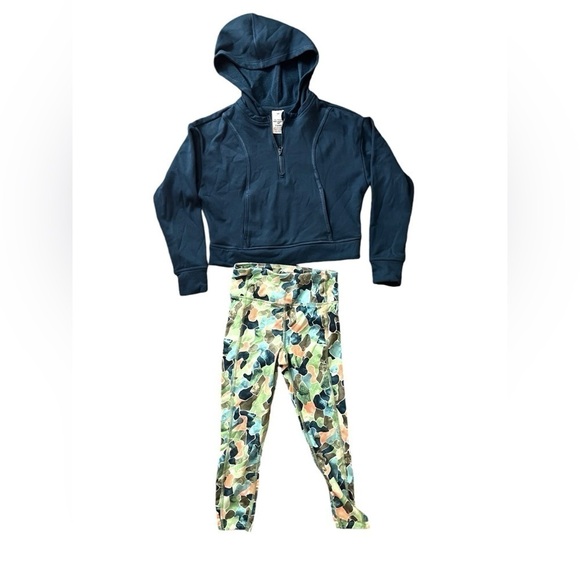 member’s mark Other - Member’s Mark Set, Girl’s SZ: 6-6X, Blue Hoodie & Multi-Color Leggings